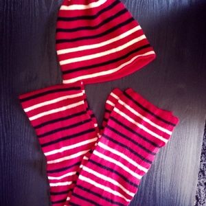 Cashmere Hat and Scarf Set. Winter Beanie.